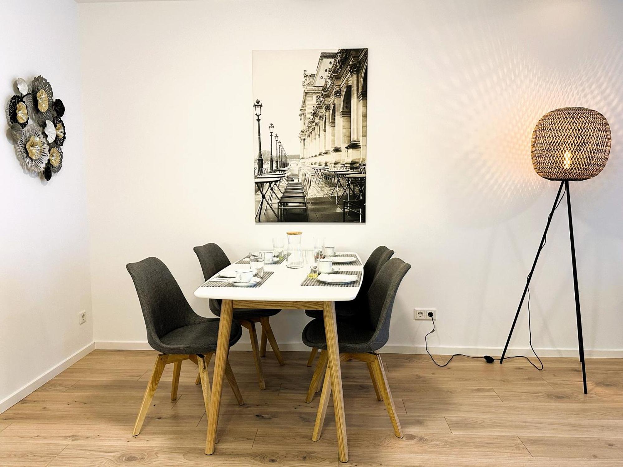 Bohnapartments - Nordkap-Suiten - Gratis Parkplatz - Moderner Neubau - Erdgeschoss - Fussbodenheizung แอร์ฟวร์ท ภายนอก รูปภาพ