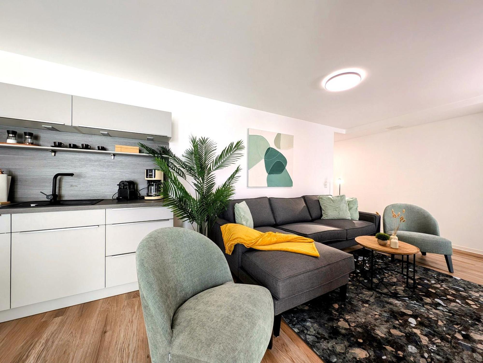 Bohnapartments - Nordkap-Suiten - Gratis Parkplatz - Moderner Neubau - Erdgeschoss - Fussbodenheizung แอร์ฟวร์ท ภายนอก รูปภาพ