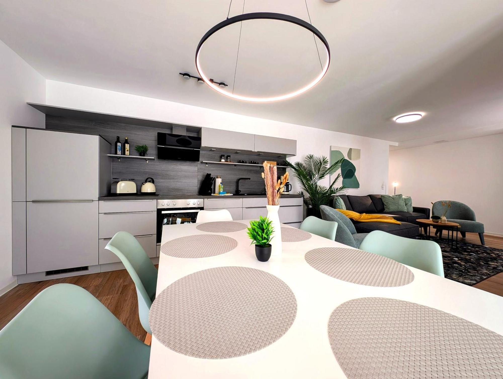 Bohnapartments - Nordkap-Suiten - Gratis Parkplatz - Moderner Neubau - Erdgeschoss - Fussbodenheizung แอร์ฟวร์ท ภายนอก รูปภาพ