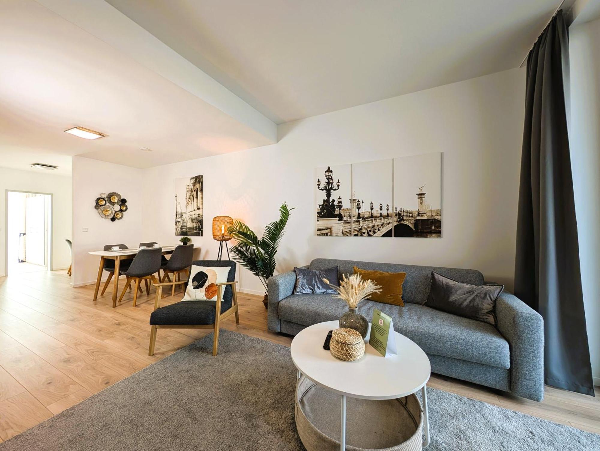 Bohnapartments - Nordkap-Suiten - Gratis Parkplatz - Moderner Neubau - Erdgeschoss - Fussbodenheizung แอร์ฟวร์ท ภายนอก รูปภาพ